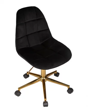 Офисное кресло для персонала DOBRIN DIANA Чёрный велюр MJ9-101_6