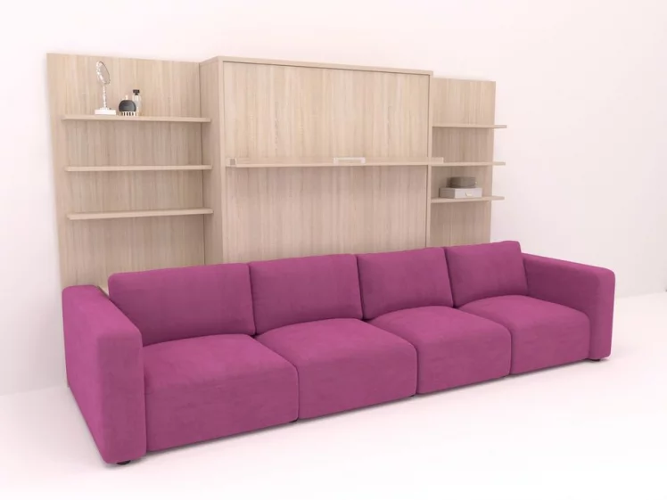 Диван кровать-трансформер Смарт 1 с полками К 1600 Венге_0