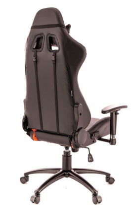 Кресло геймерское Everprof Lotus S2  Экокожа Черный Оранжевый_2