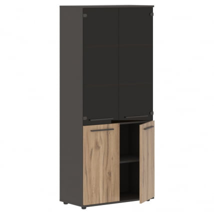 Шкаф комбинированный EDIS EHCS 85.2 Дуб Денвер светлый Мокко Мокко_1