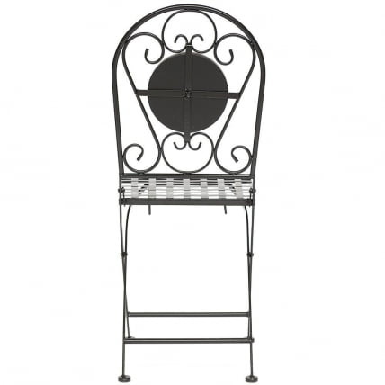 Стул Secret de Maison VICENZA (mod. PL08-1070-1-GBRN) металл, 36х35х91см, черный/плитка ASTRA_3