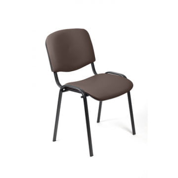 Стул ZP_UP_EChair Rio ИЗО чёрн к/з коричневый 550725_0