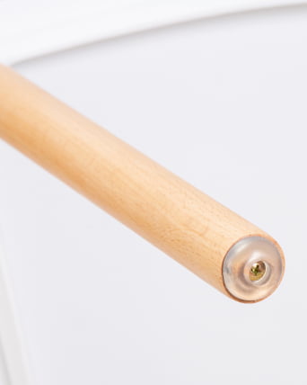 Стул обеденный DOBRIN THEO ножки светлый бук Белый W-02_9