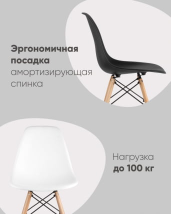 Стул Еамес Стйле ДСВ бирюзовый 4 шт. комплект (разборный каркас) / Eames Style DSW_3