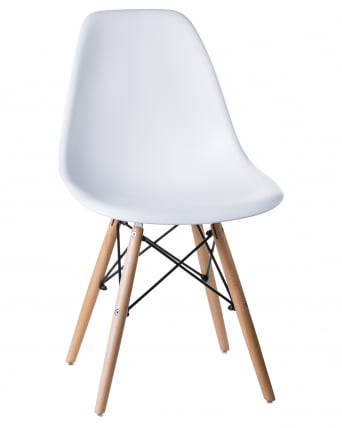 Стул обеденный DOBRIN DSW (ножки светлый бук, цвет белый (W-02)) 4 шт_1