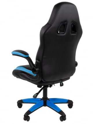 Игровое кресло CHAIRMAN Chairman гаме 15 Черный Голубой Белый / game_5