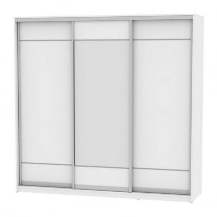 Шкаф-купе B-230х235х60-1(Белый-D7D8D7)_0