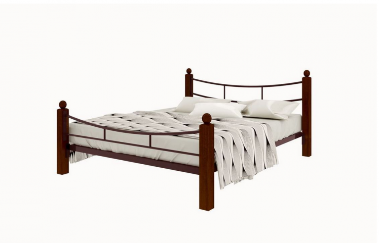 Кровать София Lux plus 1600х1900 Коричневая_0