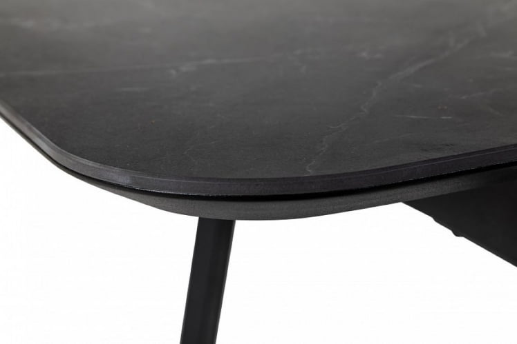 Стол Роналдо раздвиж. 140-180 Темный мрамор/Бабочка_5
