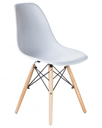 Стул обеденный DOBRIN DSW (ножки светлый бук, цвет белый (W-02)) 4 шт_2