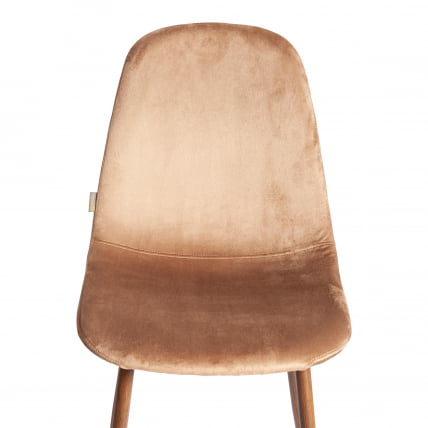 Стул BREEZE (mod. JSC-58) Велюр/металл , 44 х 53 х 86 см, Dark brown (темно-коричневый) HLR11/ орех_5