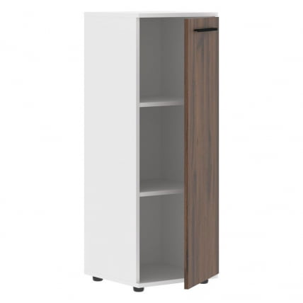 Шкаф-колонка с глухой средней дверью ЕДИС ЕМCС 42.1 Дуб Денвер темный Черный Белый / EDIS EMCS_1