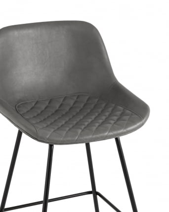 Стул полубарный Деймон (ПБ) экокожа Серый_6
