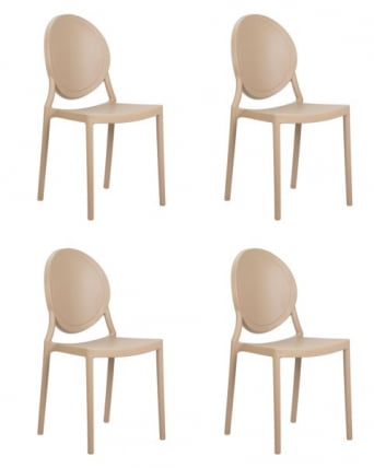 Стул обеденный DOBRIN ALBERT (цвет бежевый) 4 шт_0