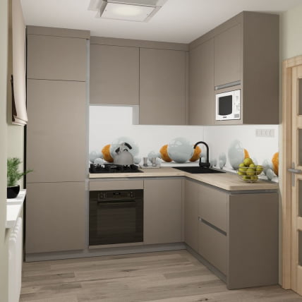 Глянцевый фартук (КОМПОЗИТ) KM 124_1