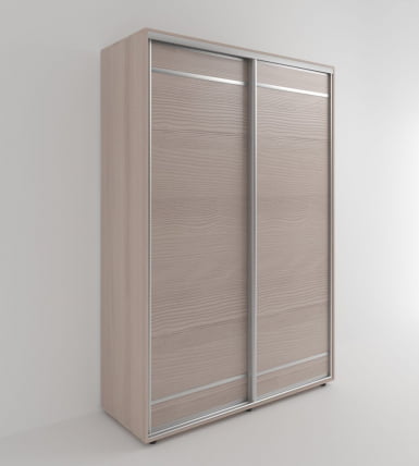 Шкаф-купе 2-х дверный Акцент-Лайт Д 1200х600 Ясень шимо светлый_0