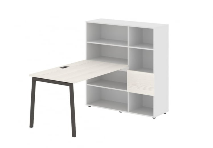 Рабочая станция EDIS ELRST 1213 Ясень Траун Мокко Белый_0