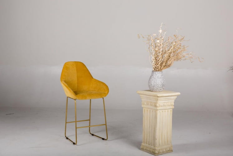 Стул полубарный Kent (ПБ) Браун/Линк Золото_4