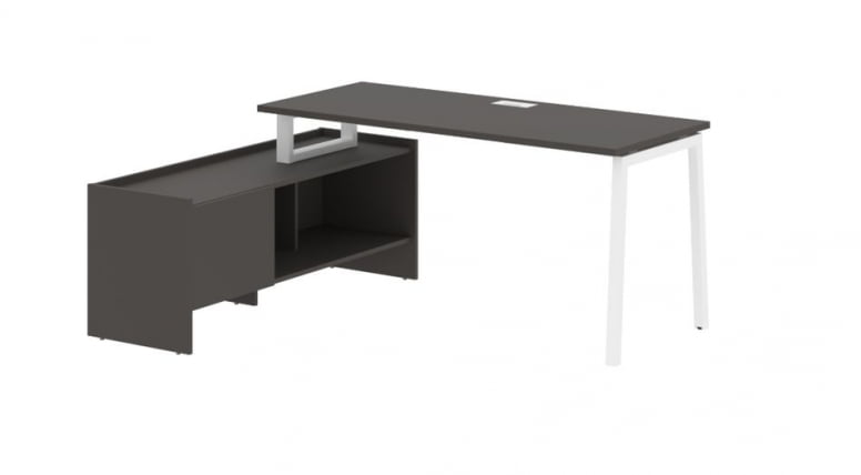 Стол с тумбой EDIS ELCT 17614 Мокко Белый_0