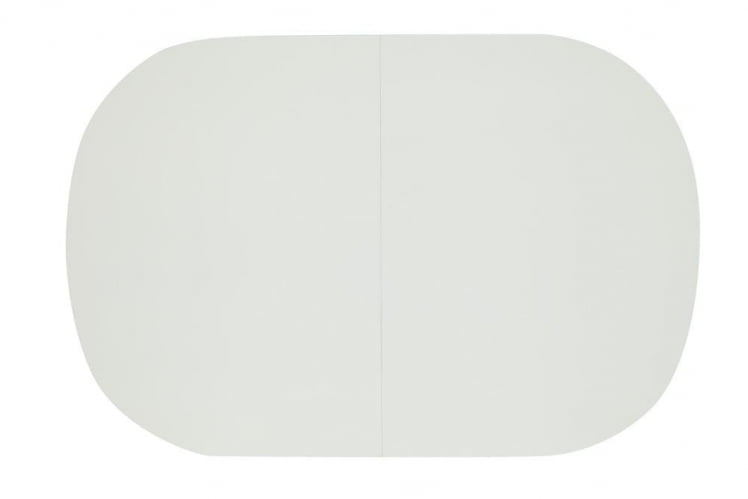 Стол обеденный раскладной BOSCO (Боско) основание бук, столешница мдф, 120+30*80см, Белый+Натуральный ( Бук)_2