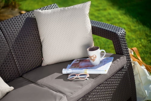 Диван трехместный Corfu Love Seat max коричневый_1