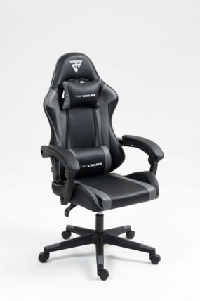Кресло спортивное ТопЧаирс Коммандер черно-серый / TopChairs Commander_0