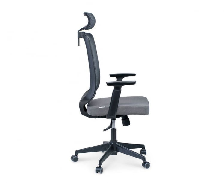 Кресло офисное Лондон Офис ДЖЗР1008Х-БЛ008-ДВБ104 блаcк пластиc Серый / JZR1008H-BL008-DWB104 black plastic_2