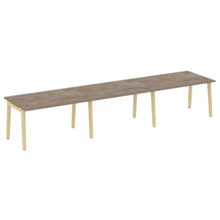 Стол переговорный (3 столешницы) ONIX WOOD OW.PRG-3.3 Тиквуд Темный/Светлый_0