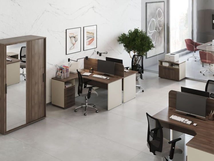 Экран на два стола New Line NLN36382203 Дуб шамони темный_1