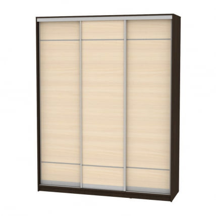 Шкаф-купе B-220х180х60-1(Венге-ДМ-D7D7D7)_0