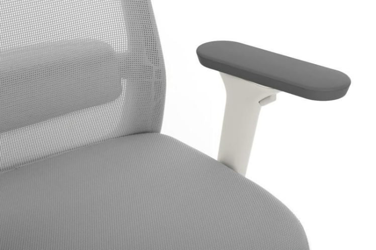 Кресло Work W-218C WHITE Светло-серый_10