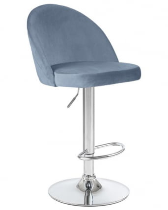 Стул барный DOBRIN MILANA (пудрово-голубой велюр (MJ9-74)) 2 шт_2