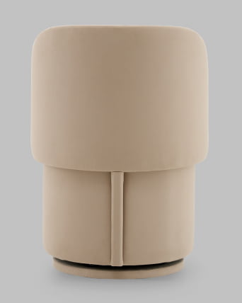 Пуф-трансформер Таунсвилл вращающийся с ящиком велюр бежевый_5