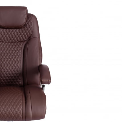 Кресло офисное Trust (max) кож/зам, коричневый/коричневый стеганный/коричневый, 36-36/36-36/6/36-36/06_5