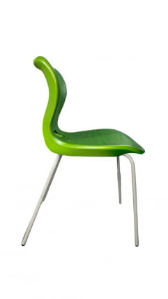 Стул универсального назначения АУРА (рост 6) Зеленый/Каркас полимерный хром / AURA_0