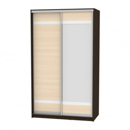 Шкаф-купе B-220х135х60-1(Венге-ДМ-D9D10)_0