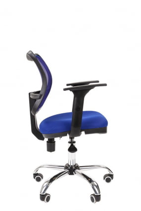 Офисное кресло для оператора CHAIRMAN 450 Chrome New Синий_2