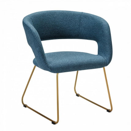 Кресло Hugs К синий/Линк золото_0