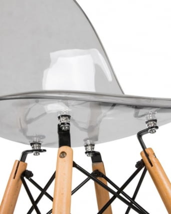 Стул обеденный DOBRIN DSW CASPER (ножки светлый бук, цвет прозрачный) 4 шт_2