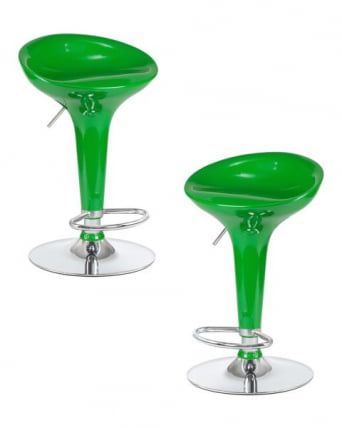 Стул барный DOBRIN BOMBA (зеленый металлик) 2 шт_0