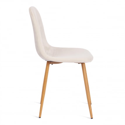 Стул BREEZE (mod. 4724) вельвет/металл, 44 х 53 х 87 см, Light beige (светло-бежевый) HLR1 / натуральный_1