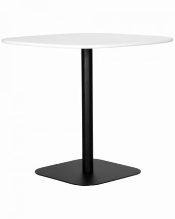 Стол обеденный DOBRIN OTIS (белая столешница, черное основание)_4