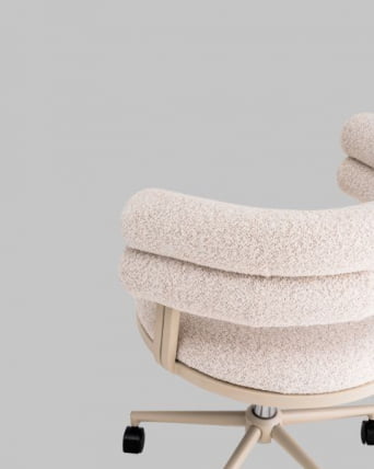 Стул офисный Ponty светло-серый серые ножки_13