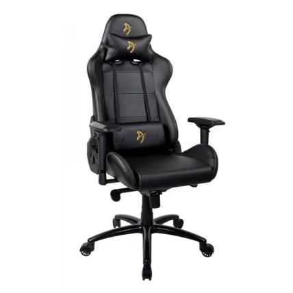 Геймерское кресло Arozzi Verona Signature Black PU Gold Logo_0