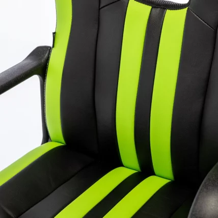 Кресло компьютерное BRABIX Stripe GM-202 экокожа Черный-зеленый_10