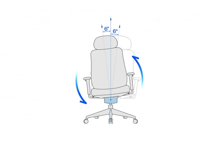 Кресло руководителя АРИЕС СЕРО-ЗЕЛ/ЧЕРНЫЙ / ARIES_5