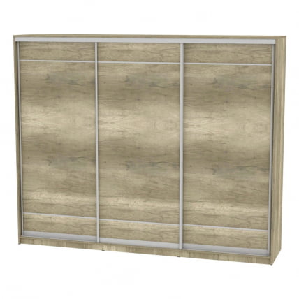 Шкаф-купе B-230х270х60-1(ДКМ-D7D7D7)_0