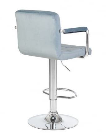 Стул барный DOBRIN KRUGER ARM (пудрово-голубой велюр (MJ9-74)) 2 шт_2