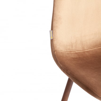 Стул BREEZE (mod. JSC-58) Велюр/металл , 44 х 53 х 86 см, Dark brown (темно-коричневый) HLR11/ орех_7