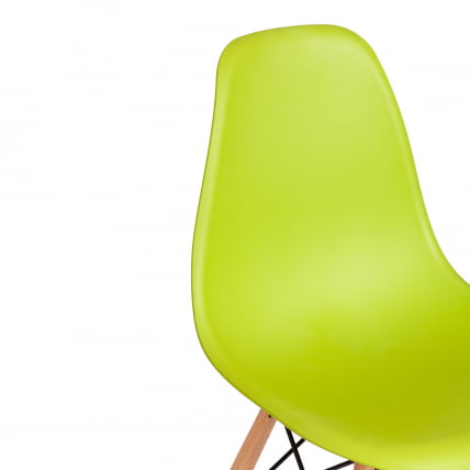 Стул CINDY (EAMES) (mod. 1801) дерево бук/металл/сиденье пластик, 45x51x82 см, Olive (оливковый)_6